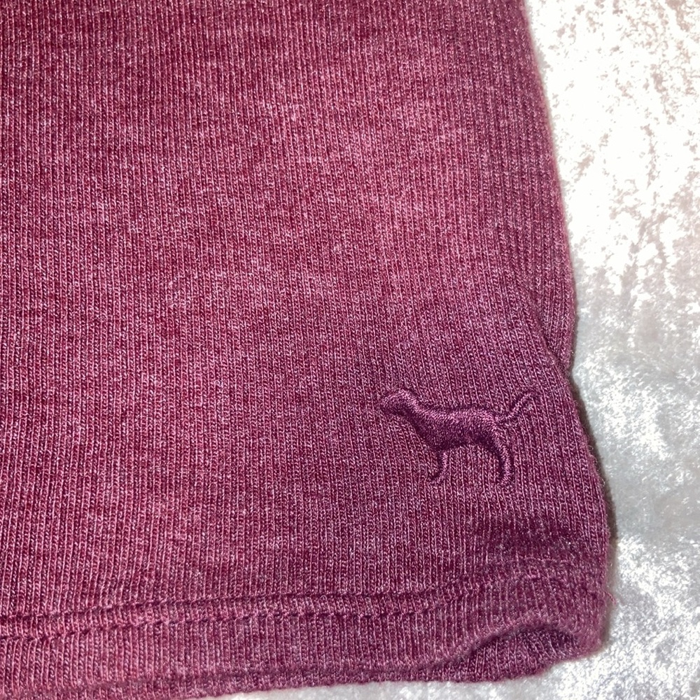 Pink Ribbed Crew Neck Crop Top - Picture 2 of 4